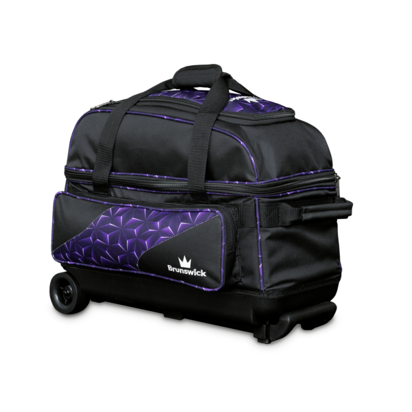 Brunswick Zone Double Roller Prism 3qtr Left Purple
