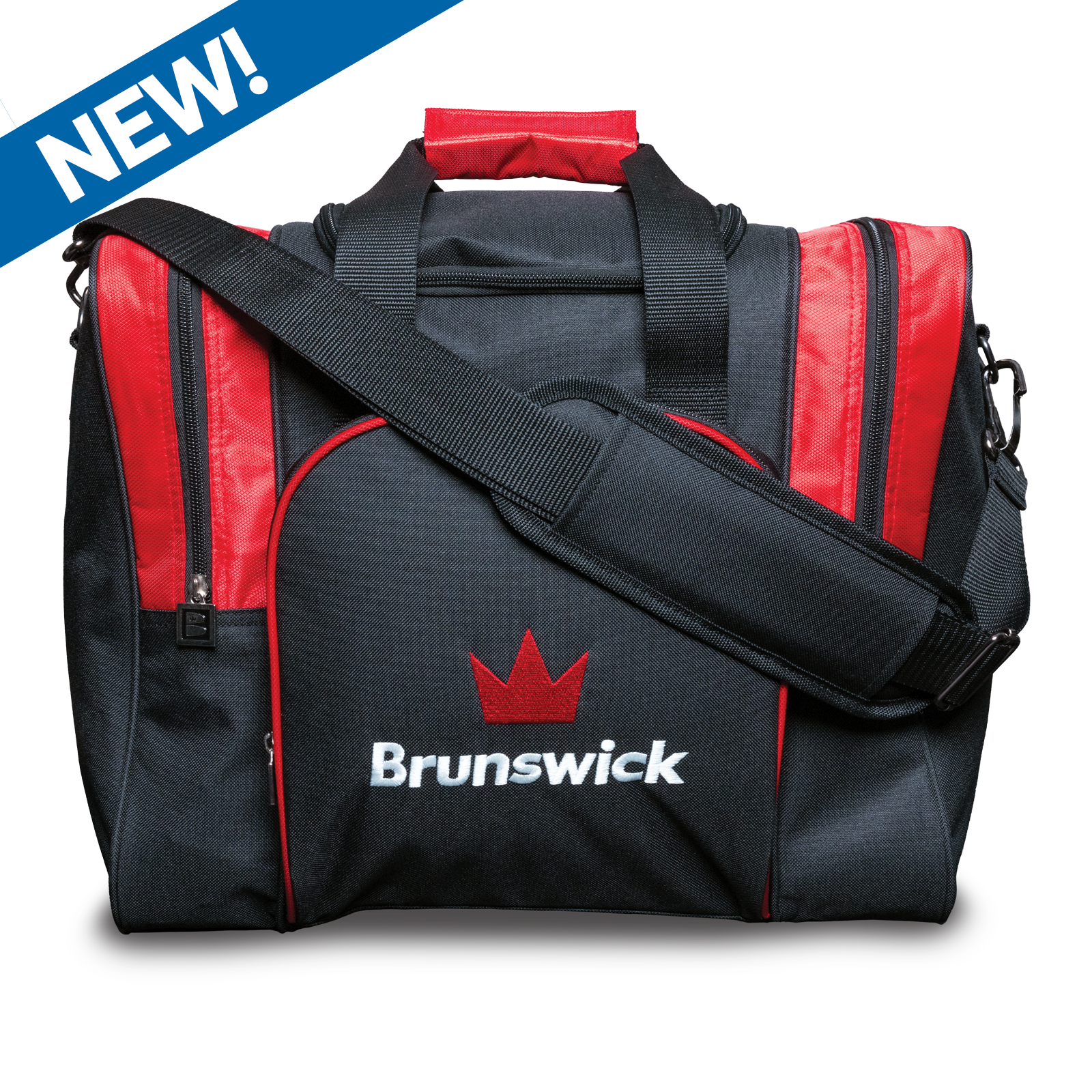 Ｂraunswick シングルボール バック（黒赤） Braunswick シングルボール バック（黒赤）