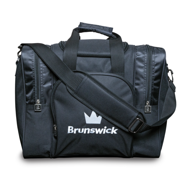 Attack single tote black straight-on side view showing the front.