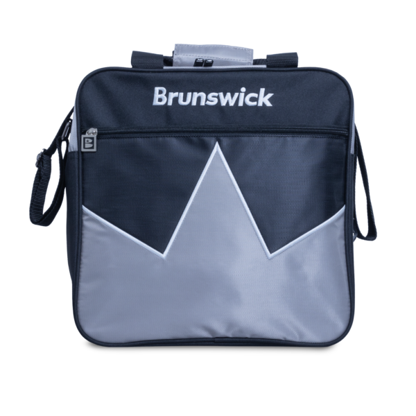 Blast single tote silver straight-on front view.