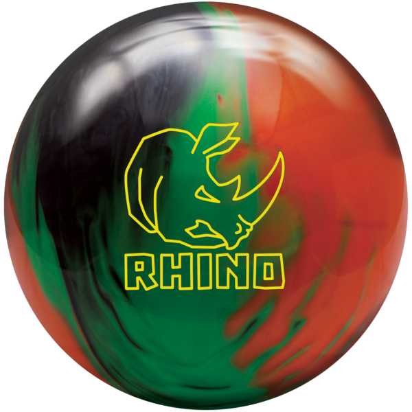 Rhino Black Green Orange Ball