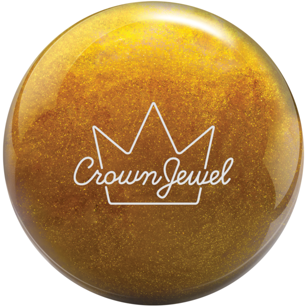 Crown Jewel Bowling Ball in gold sparkle
