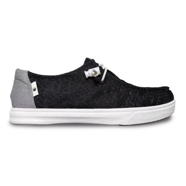 The black Coast right shoe side view with the toe pointing right.