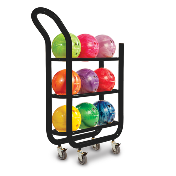 3 tier black ball cart