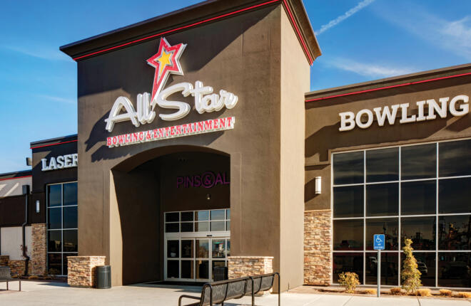 Entrance at Allstar Bowling