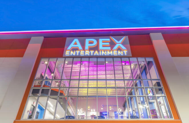 Entrance to Apex Entertainment