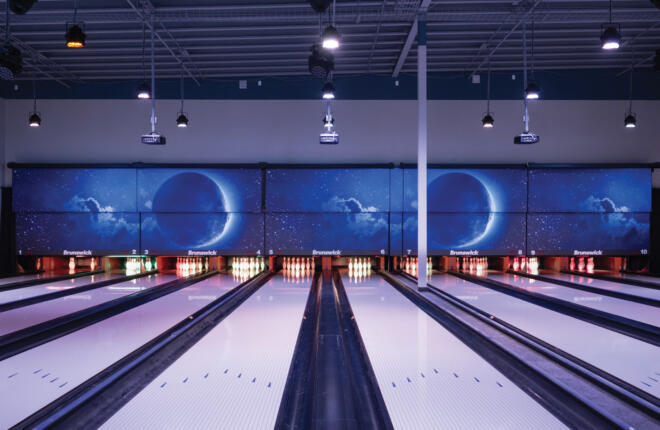 Colorfull lanes in ice white and Starry Night masking units