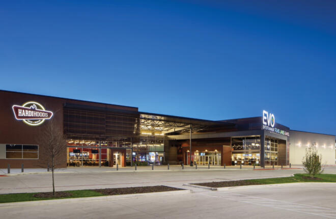 Exterior of Evo Entertainment