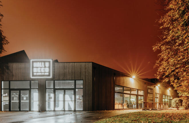 Hall U Need Building Exterior