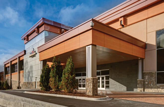 Exterior of Harrah's Cherokee Casino Resort