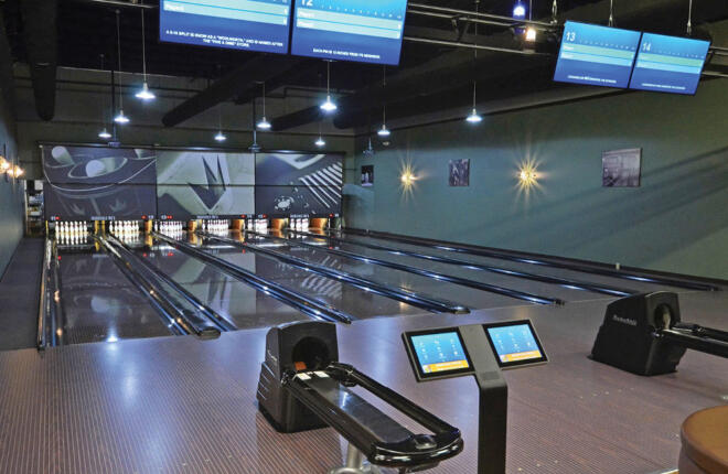 Colorfull lanes, Crown masking unit, Sync tablet and ball returns