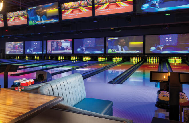 Image of the bowling lanes