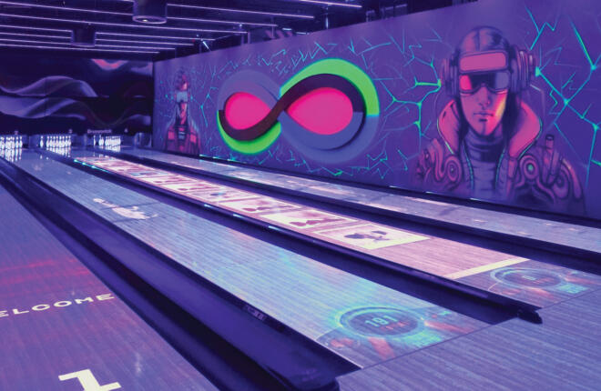 Spark on bowling lanes