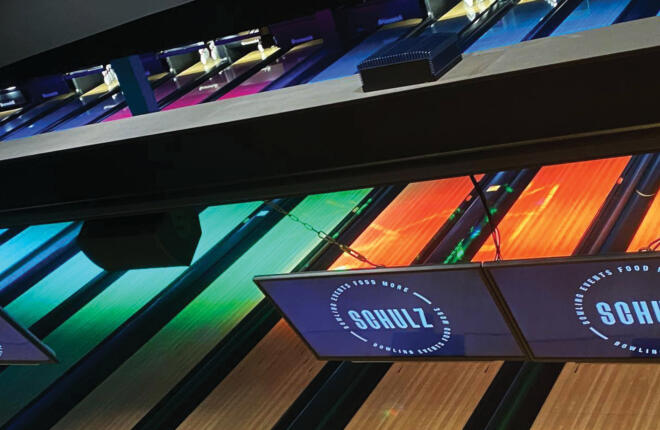 Bowling lanes and screens