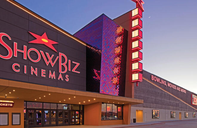 Exterior of Showbiz Cinemas