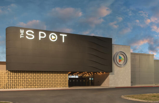 Exterior view of the The Spot building