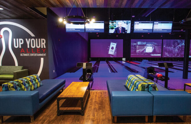 Downlane view from bowlers area