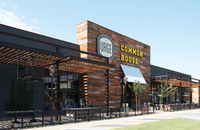 Facade of Urge Common House building