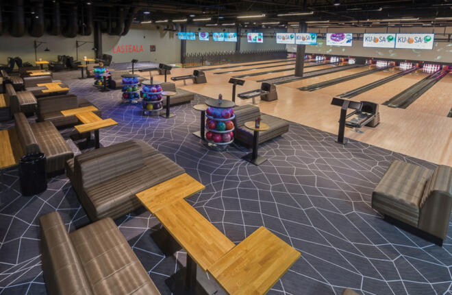 Perspective view of lanes at Viimsi Kuulsaal Harju Maakond Estonia