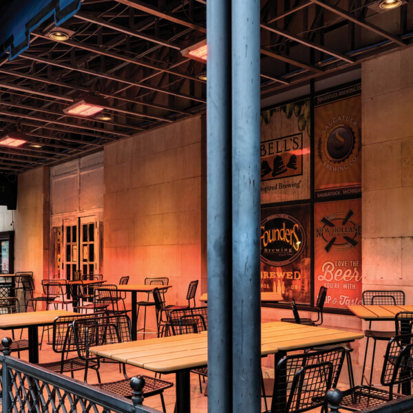 Woodrows, Grand Rapids, MI - Patio at Dusk
