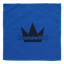 The Micro Suede Towel in blue with a black brunswick logo centered prominently.