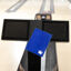 Brunswick Blue Magnet Shammy attached to a scoring pedestal