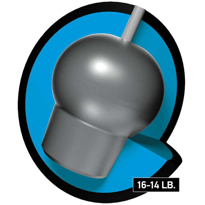 The Danger Zone line core for sixteen to fourteen pound bowling balls.