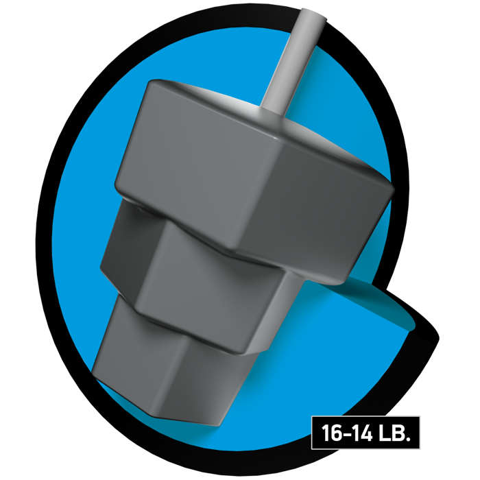 The Crown Victory Pearl core for sixteen to fourteen pound bowling balls.