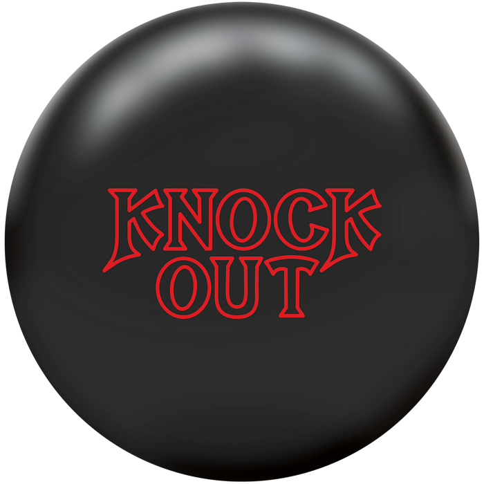 Knock Out bowling ball in black