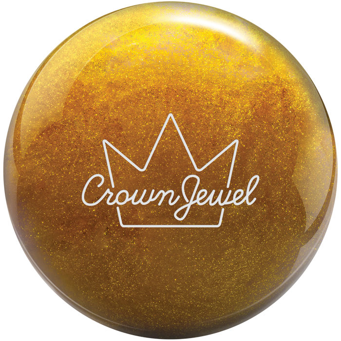 Crown Jewel Bowling Ball in gold sparkle