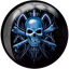 Front side of Skull Viz-A-Ball