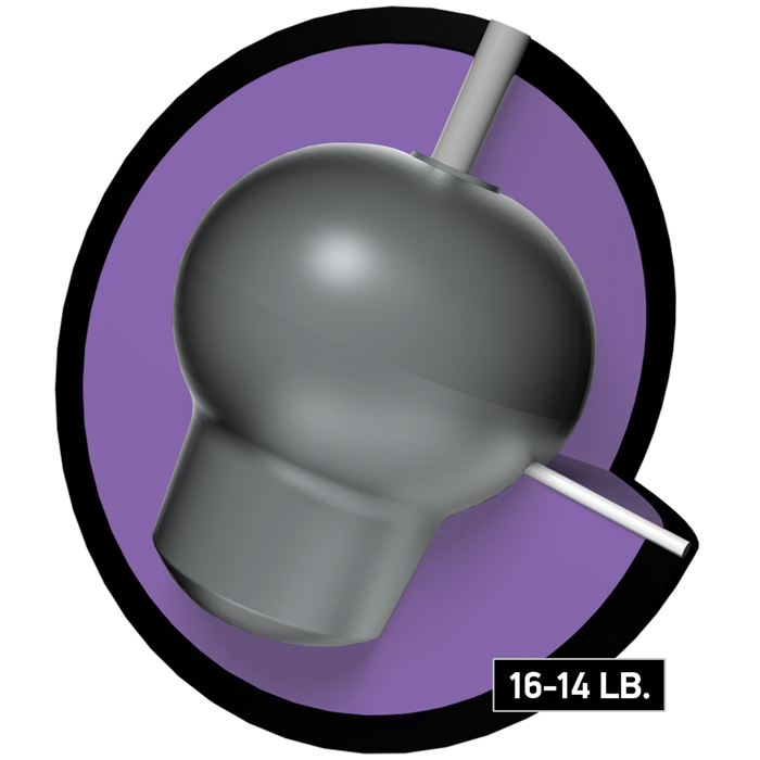 The Energize core for sixteen to fourteen pound bowling balls.