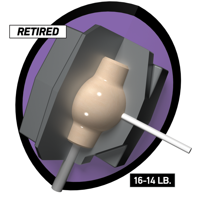 Retired Combat core for 16 to 14 pound bowling balls