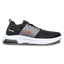 The black and red Alpha Max right shoe side view with the toe pointing right.