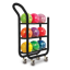 3 tier black ball cart